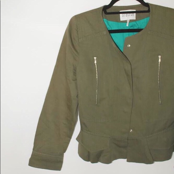 Green Claudie Pierlot Utility Jacket - Picture 3 of 4